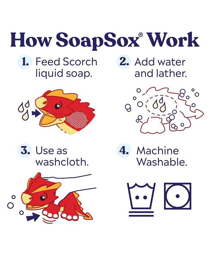 SoapSox Scorch the Dragon Bath Toy Sponge Macy's