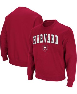Men's Harvard Crimson Team Arch & Logo Tackle Twill Pullover Sweatshirt