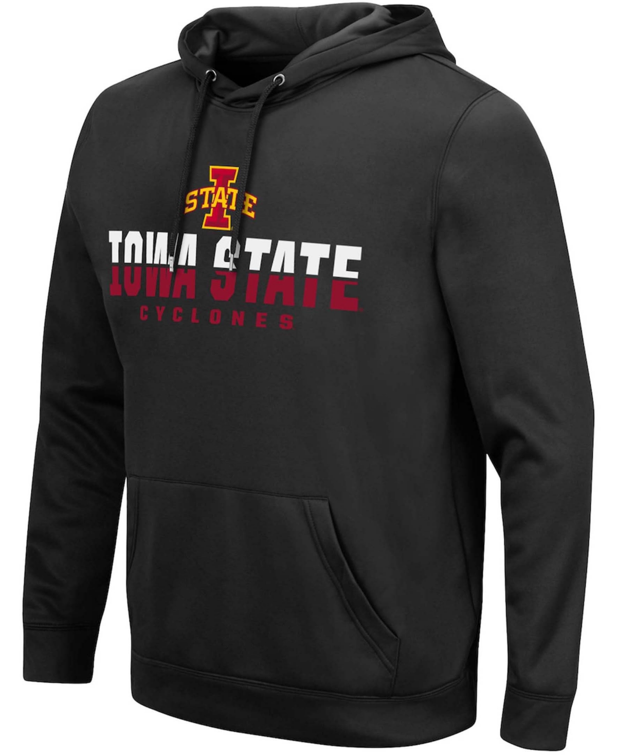 Colosseum Men's Black Iowa State Cyclones Lantern Pullover Hoodie In Black