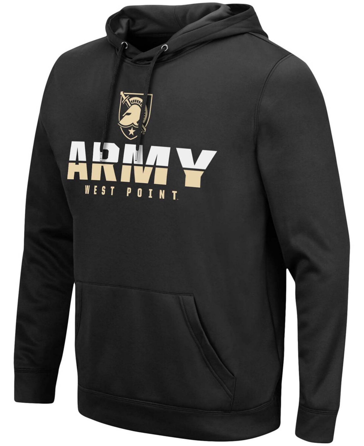 Colosseum Black Army Black Knights Lantern Pullover Hoodie In Black