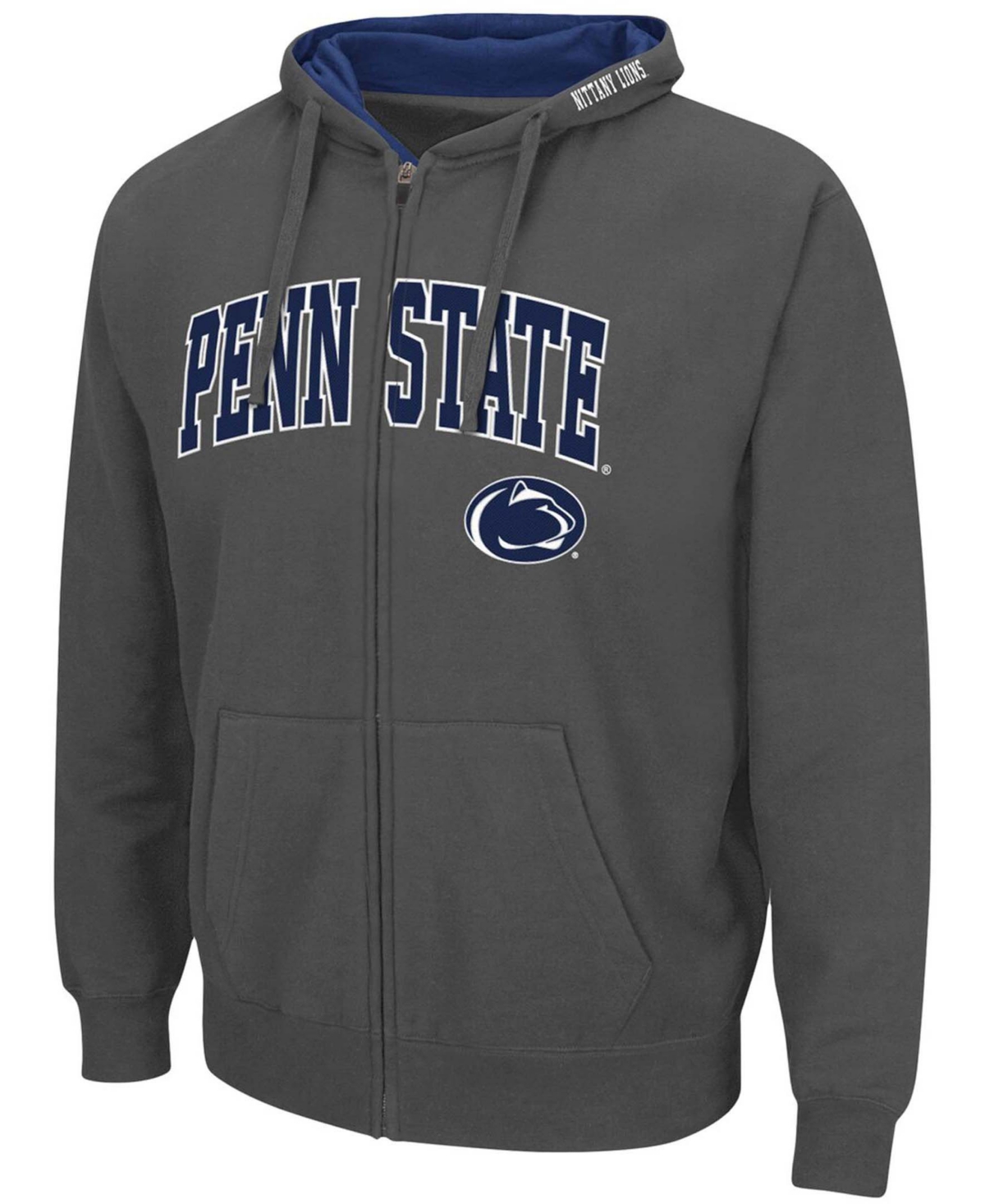 Colosseum Men's Penn State Nittany Lions Arch Logo 3.0 Full-zip Hoodie In White