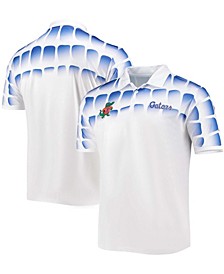 Men's White Florida Gators 25Th Anniversary Gator Skin Polo Shirt