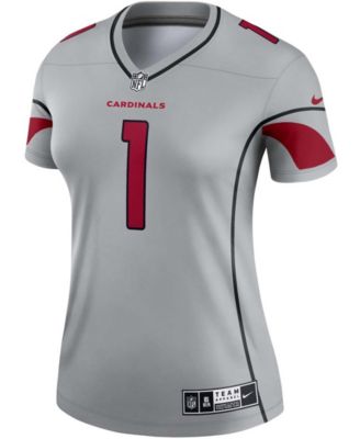 Nike Arizona Cardinals No1 Kyler Murray Silver Men's Stitched NFL Limited Inverted Legend 100th Season Jersey