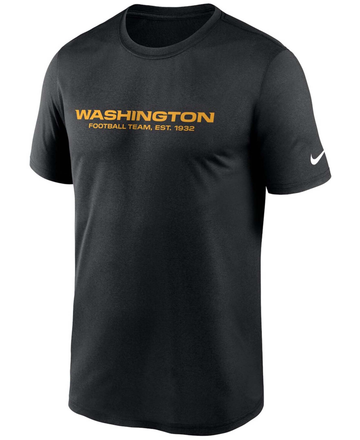 Men'sWashington Football Team Logo Essential Legend Team Performance T-shirt - Black
