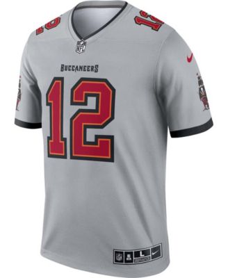 Men's Tom Brady Gray Tampa Bay Buccaneers Inverted Legend Jersey