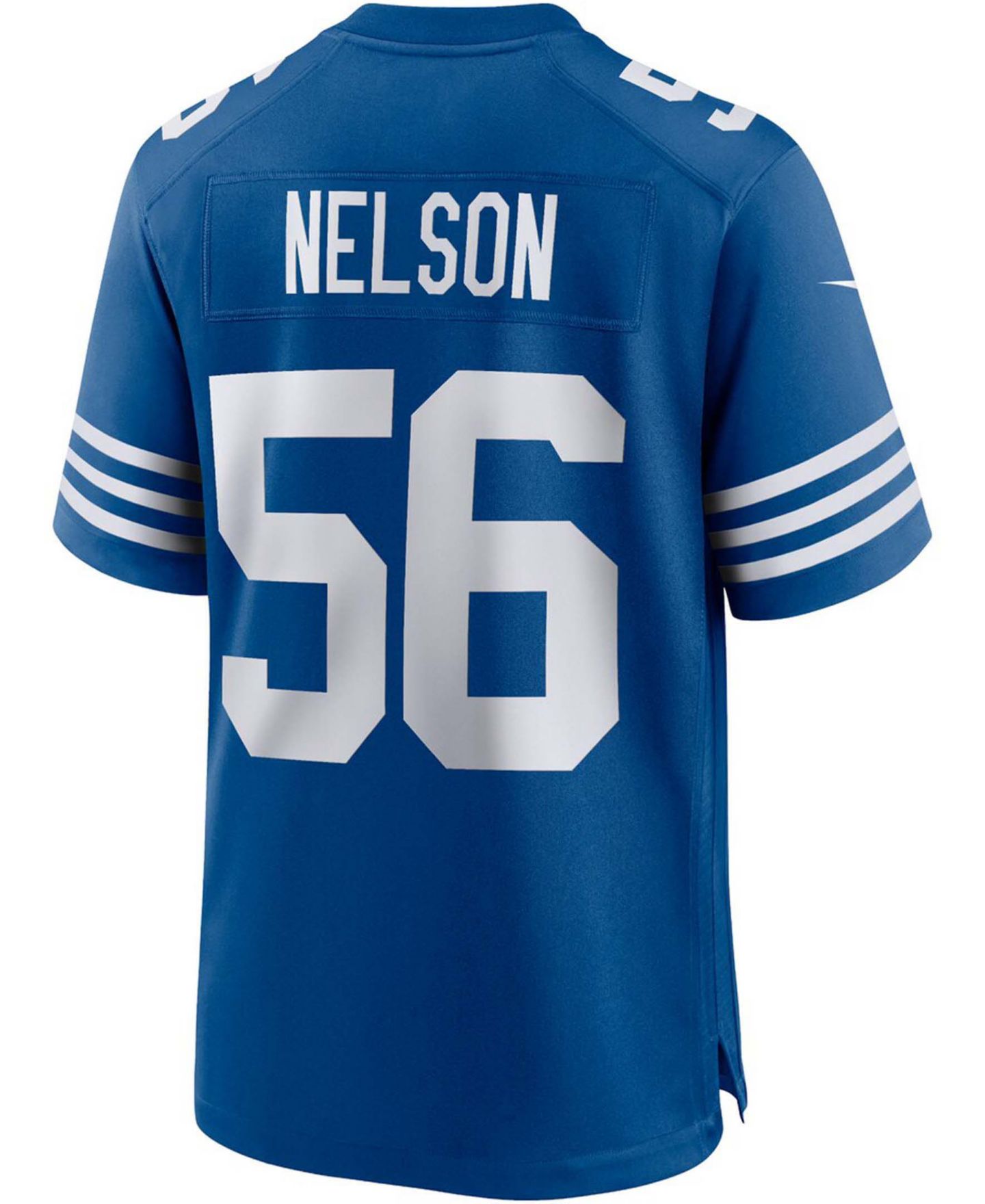 Мужской топ Nike Quenton Nelson Indianapolis Colts Alternate Game Jersey, цвет: Королевский синий — фото 2