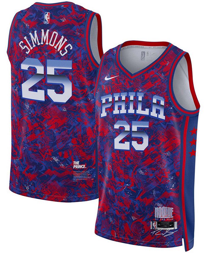 Nike NBA Philadephia 76ers Ben Simmons Swingman Jersey White/Red Men's - US