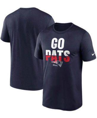 Men's Nike Navy New England Patriots Logo Essential Legend Performance T-Shirt Size: Small