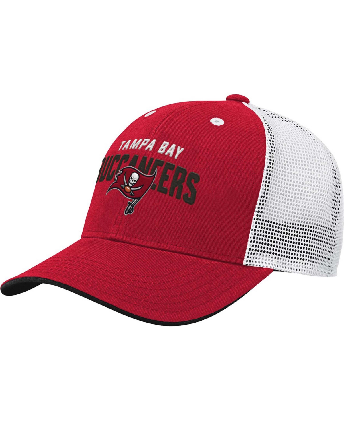 Outerstuff Kids' Big Boys And Girls Red, White Tampa Bay Buccaneers Core Lockup Snapback Hat