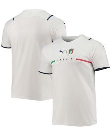 Men's White, Navy Italy National Team 2021, 22 Away Replica Jersey