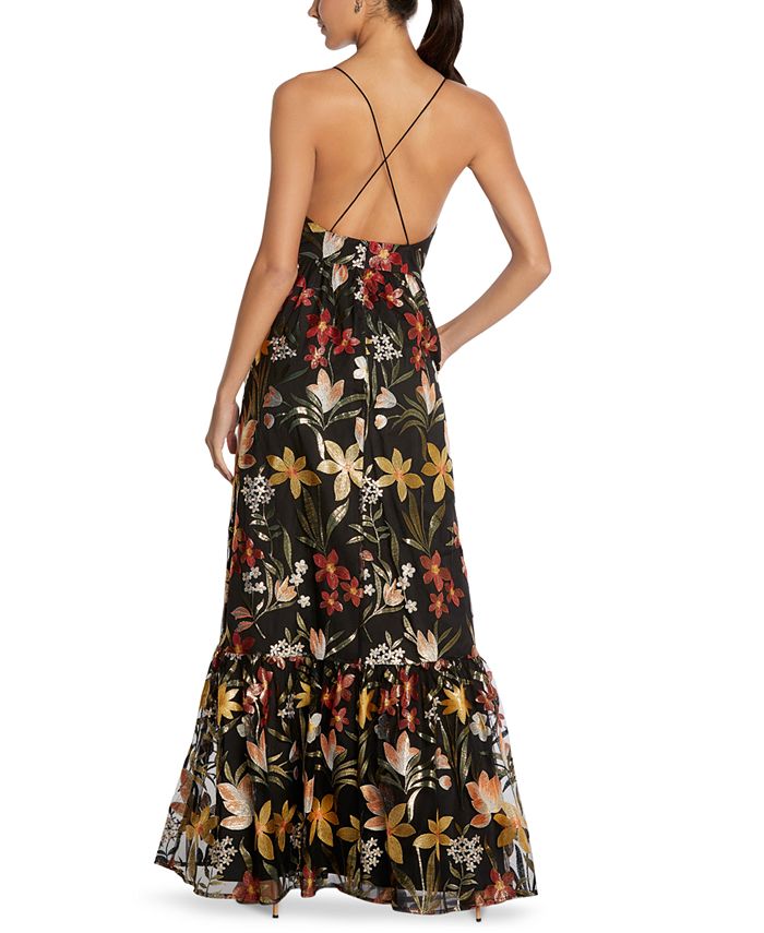 Aidan by Aidan Mattox FloralPrint Tiered Dress Macy's