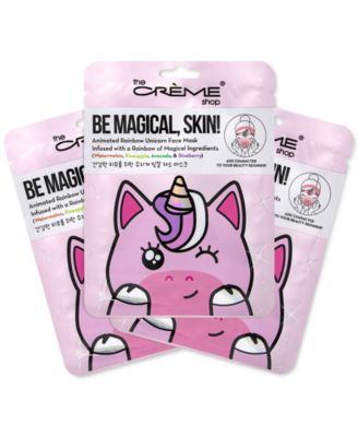 Be Magical, Skin! Animated Rainbow Unicorn Face Mask