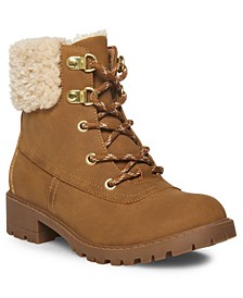 Big Girls Lace Up Hiking Boots
