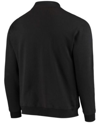 Men's Black Northwestern Wildcats Tortugas Logo Quarter-Zip Jacket
