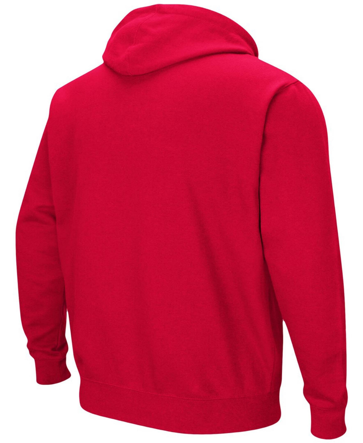 Colosseum Men's Scarlet Ohio State Buckeyes Arch Logo 3.0 Pullover Hoodie In Scarlet