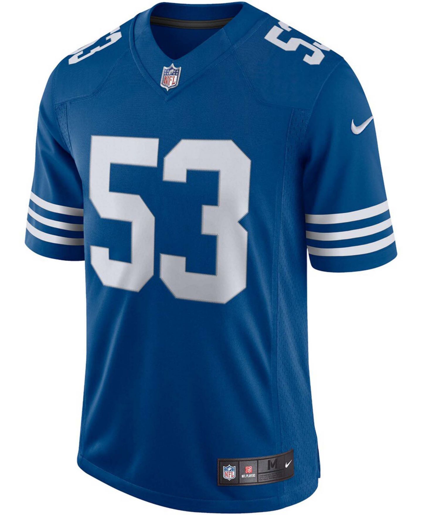 Мужской топ Nike Darius Leonard Royal Indianapolis Colts Alternate Vapor Limited Jersey — фото 3