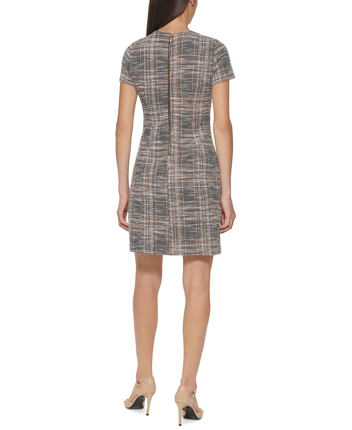 Calvin Klein Petite Tweed Shift Dress Macy's
