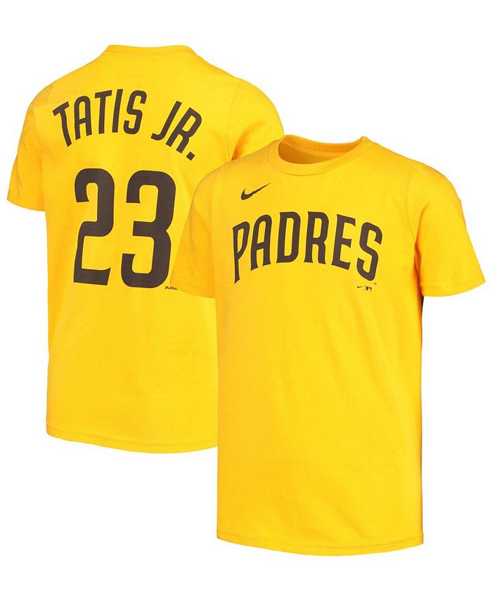Nike Big Boys Fernando Tatis Jr. Gold San Diego Padres Player Name