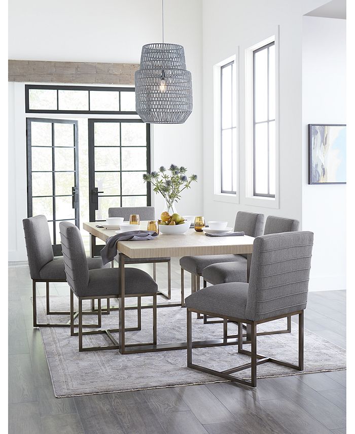 Universal Modern 7pc Dining Set (Table & 6 Side Chairs) Macy's