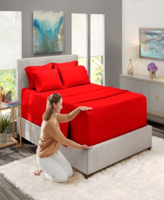 Extra Deep Pocket Microfiber 4-Pc. Sheet Set, Twin