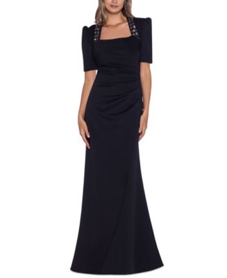 XSCAPE Embellished Fit & Flare Gown - Macy's