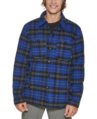 plaid field coat