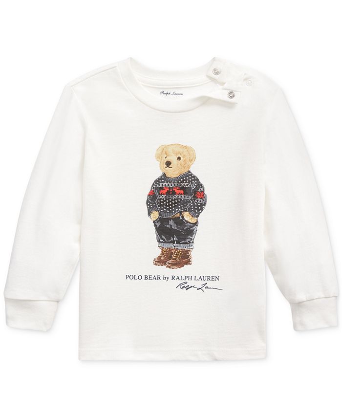 Polo Ralph Lauren Baby Boys Polo Bear Cotton Jersey TShirt Macy's