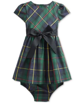 Ralph lauren tartan dress hot sale baby