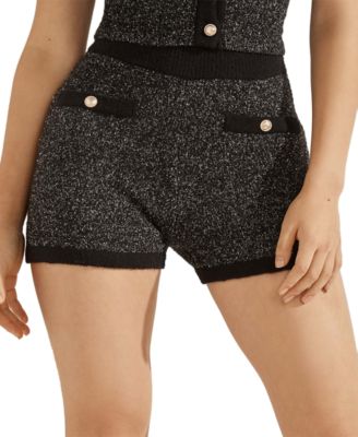 GUESS - Contrast-Trim Sweater Shorts