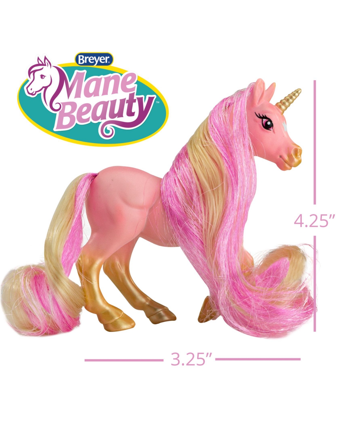 Shop Breyer Horses Mane Beauty Li'l Beauties Brush Able Hair Horse In Multi