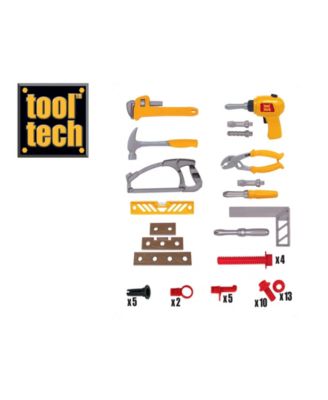 Tool Tech Take-Along Work Bench Play Set with Tools, 53 Piece
