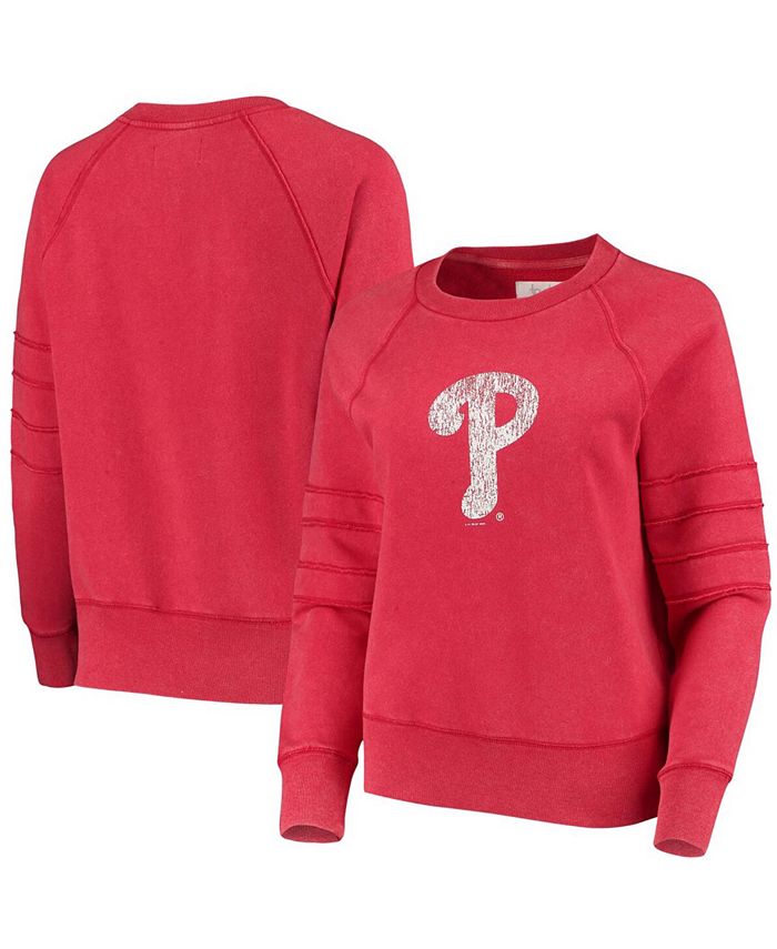Touch Women's Red Philadelphia Phillies Bases Loaded Scoop Neck Sweatshirt  - Macy's