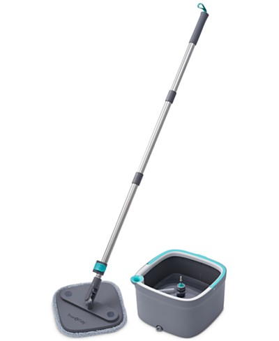 Household Stainless Steel Handle Double-drive Rotating Mop Bucket