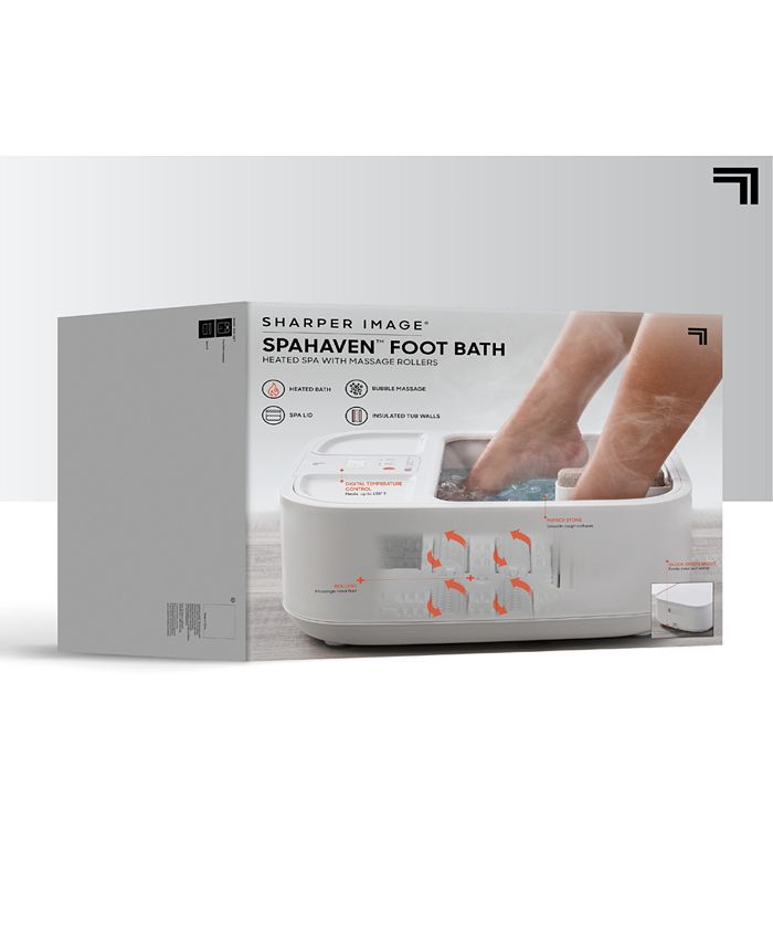 Sharper Image Spa Haven Foot Bath, Heated with Rollers and LCD Display