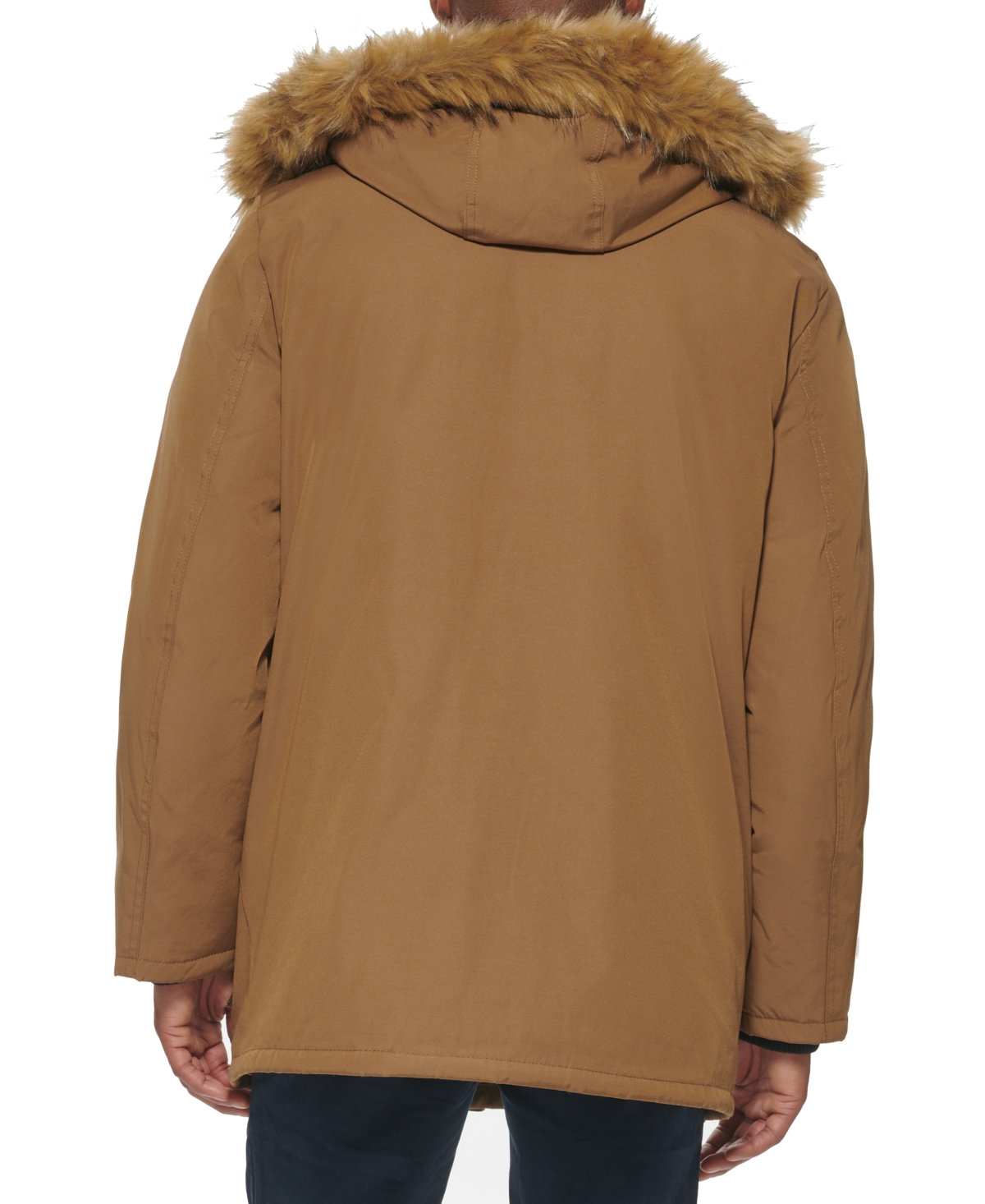 Club Room Men's Parka with a Faux Fur-Hood Jacket, Created for Macy's