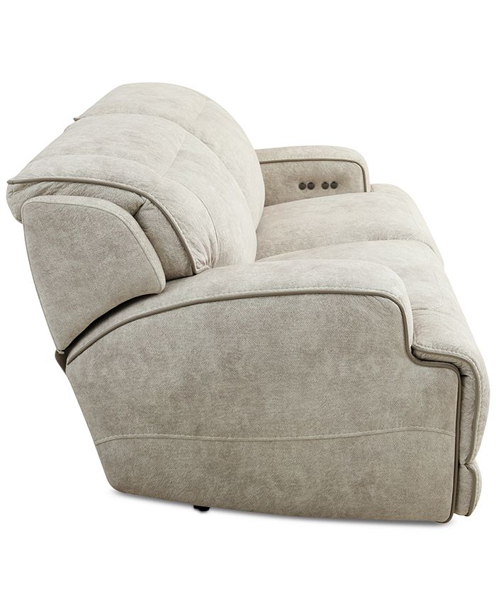 Furniture Sebaston 2Pc. Fabric Sofa with 2 Power Motion Recliners