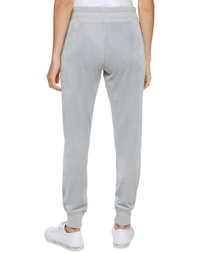 Candice Velour Jogger Pant - New Khaki