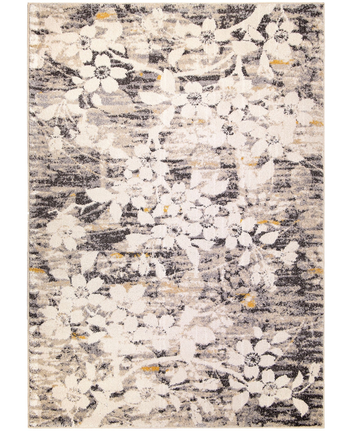 Orian Gemstones Asian Garden 9' x 13' Area Rug - Silver-Tone