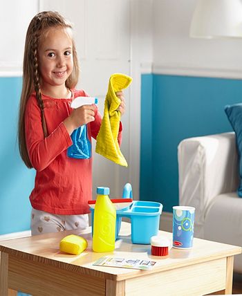  Kids Cleaning Set for Toddlers, Pretend Play Housekeeping  Supplies Kit for Boys and Girls Complete with Broom, Mop, Dust Pan, Spray  Bottle and More, Little Helper Tools and Montessori Toys 