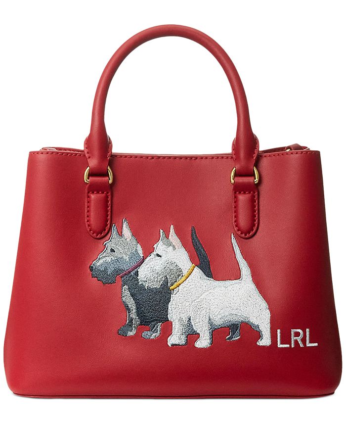 Lauren Ralph Lauren Small Marcy Leather Satchel Handbag