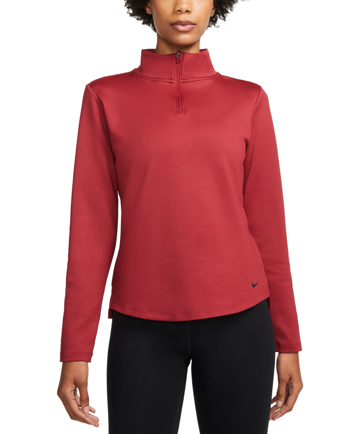 Nike Therma-fit One Women's Half Zip Top In Iron Grey,white