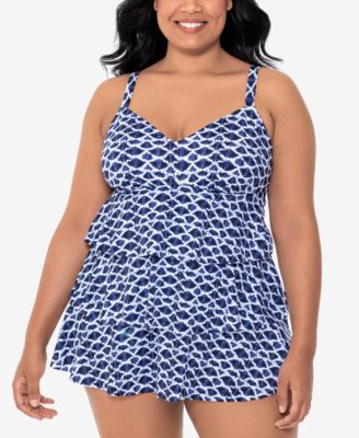 swim solutions plus size swimdress