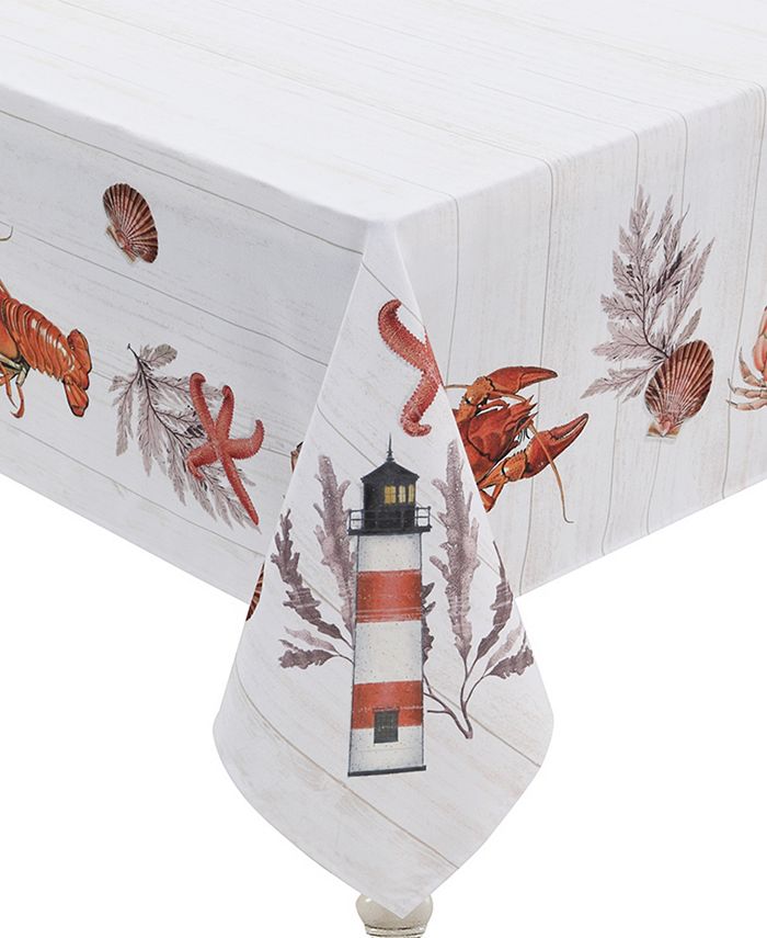 Laural Home Seafood Shack Tablecloth, 120