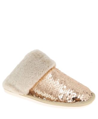 sparkly slip on slippers