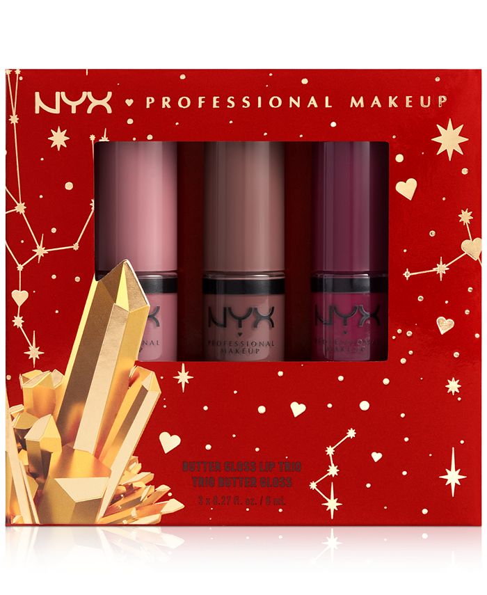 NYX Professional Makeup 3-Pc. Gimme Super Stars! Butter Gloss Lip Set -  Macy\'s