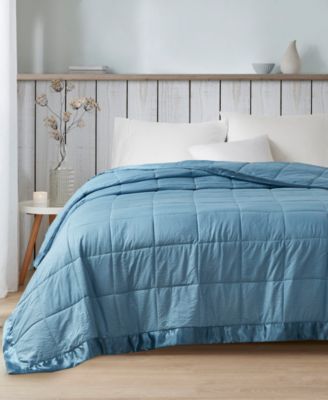 Cambria Oversized Down Alternative Satin Trim Blanket, King