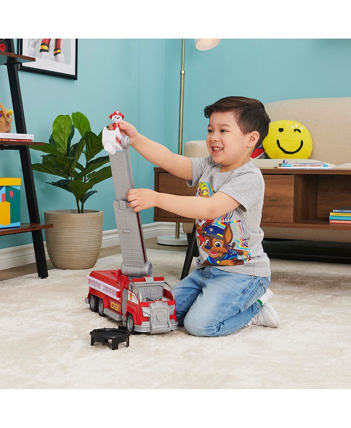 PAW PATROL Marshall Fire Engine Toy With Tilting Ladder & Figure | Fire Rescue Vehicle For Kids 3+