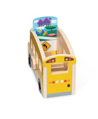 Melissa and Doug Blues Clues You Pull-Back School Bus Play Set, 9 Piece