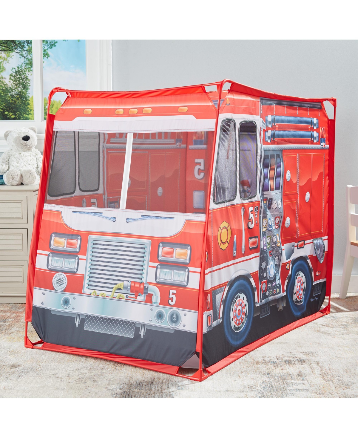 Shop Melissa & Doug Fire Truck Play Tent In No Color