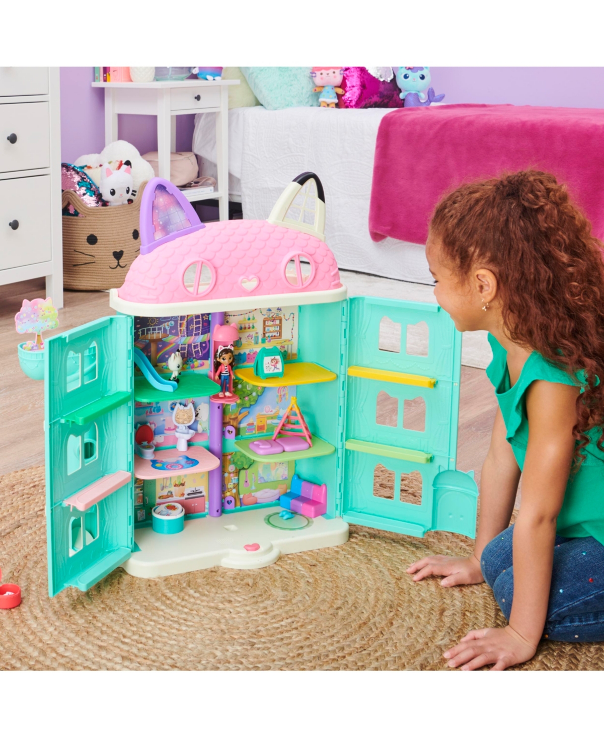 Shop Gabby's Dollhouse Purrfect Dollhouse Playset With Accessories In Multi-color